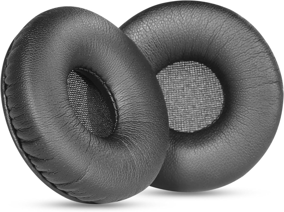 Vervangende Oorkussens voor Headsets, Geschikt voor Poly EncorePro en Savi Modellen, Gemaakt van Echte Proteïne Leer voor Comfort en Duurzaamheid
