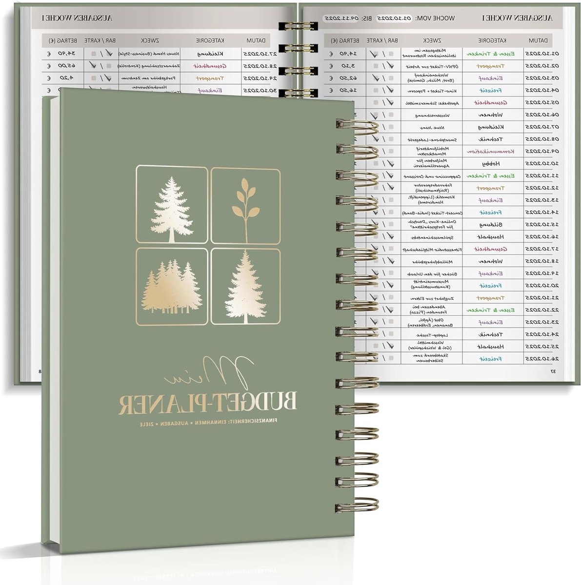Budget Planner voor een Duurzaam Leven - Groene Planning voor een Natuurlijke Omgeving en Efficiënte Organisatie