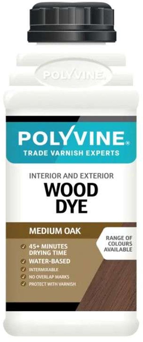 Polyvine Wood Dye-Houtbeits Midden Eiken 500 ml