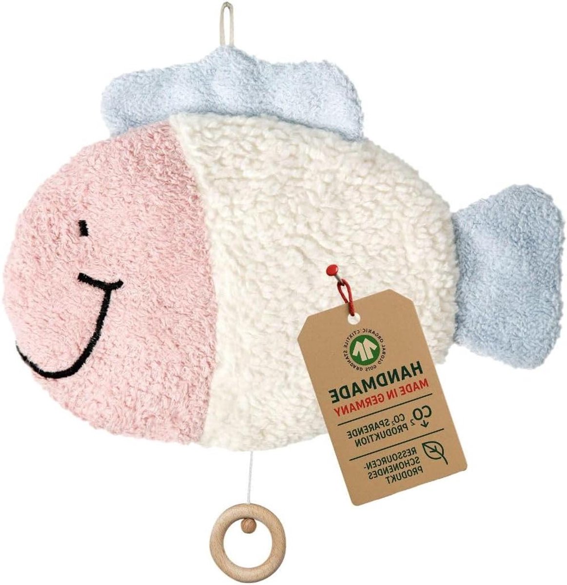 Biologische Muziekdoos - Zachte Knuffel - Baby Rustig Maken - GOTS Gecertificeerd - 25 cm - Niet Gespecificeerd
