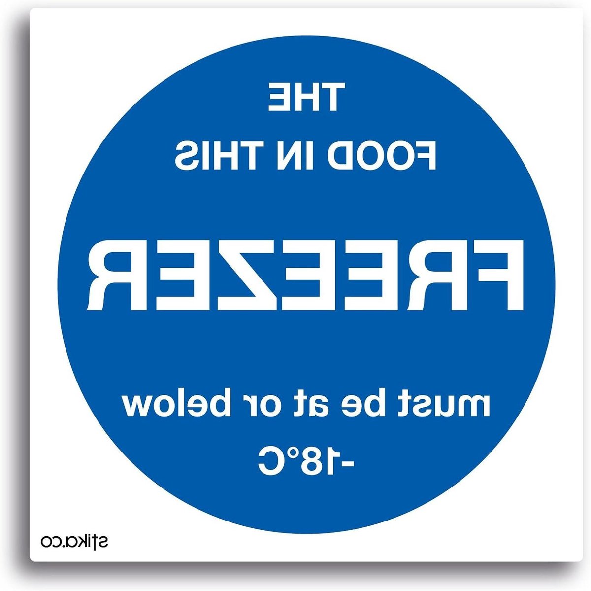 Vriestemperatuur Stickers - Voedselopslag Borden - Voedselveiligheid Garanderen - Voldoet aan Veiligheidsnormen - 100 mm x 100 mm - Wit