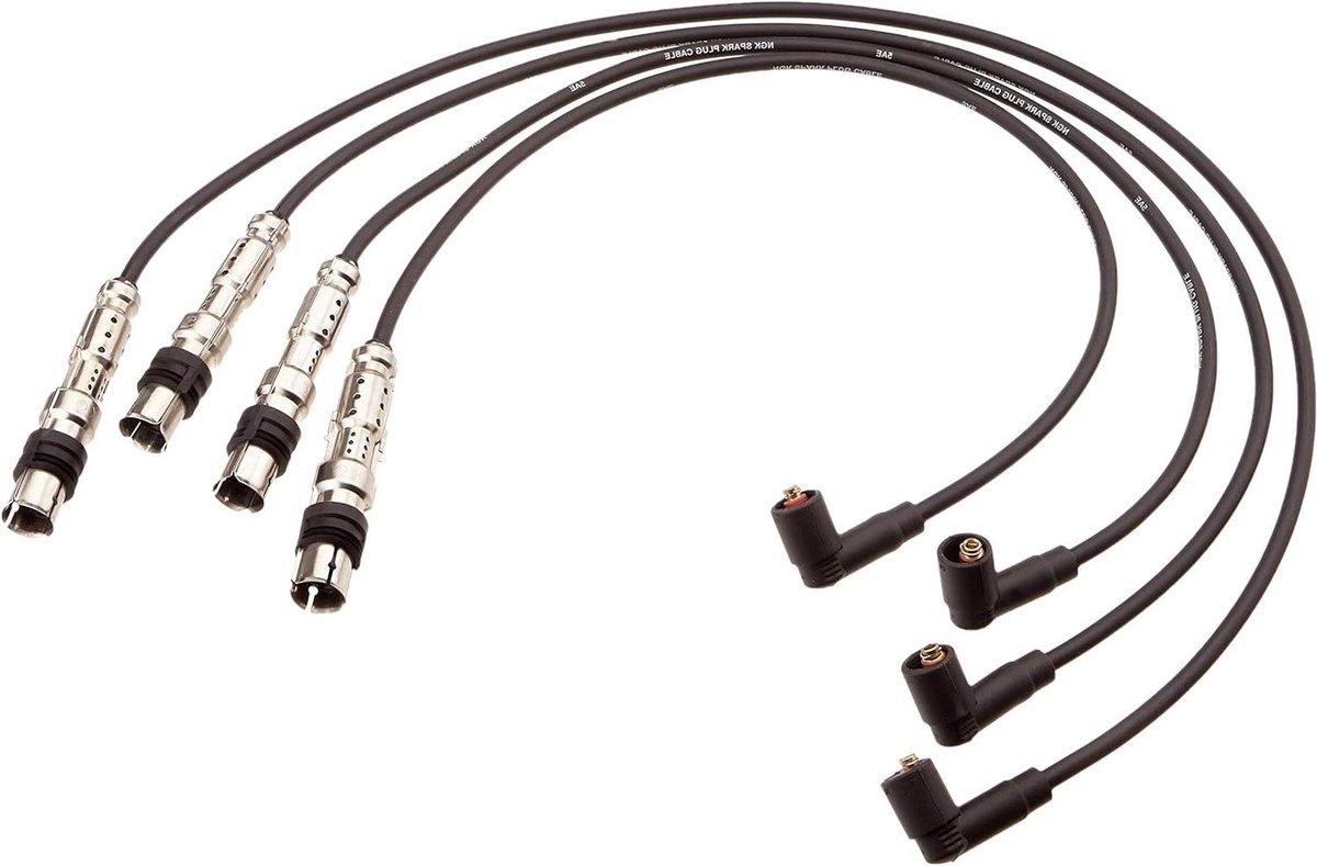 Bougiekabel - Ontstekingskabel Motor - Auto Onderhoud - Hoge Hittebestendigheid - 75 mm - Zwart