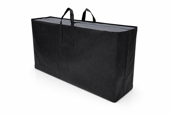 Slaapmat 2 Persoons 200 x 120 x 10 cm - Opvouwbaar Campingmatras met Draagtas - Dikke Ligmat voor Camping, Tent en Logeren, zwart van Merkloos — afbeelding 2