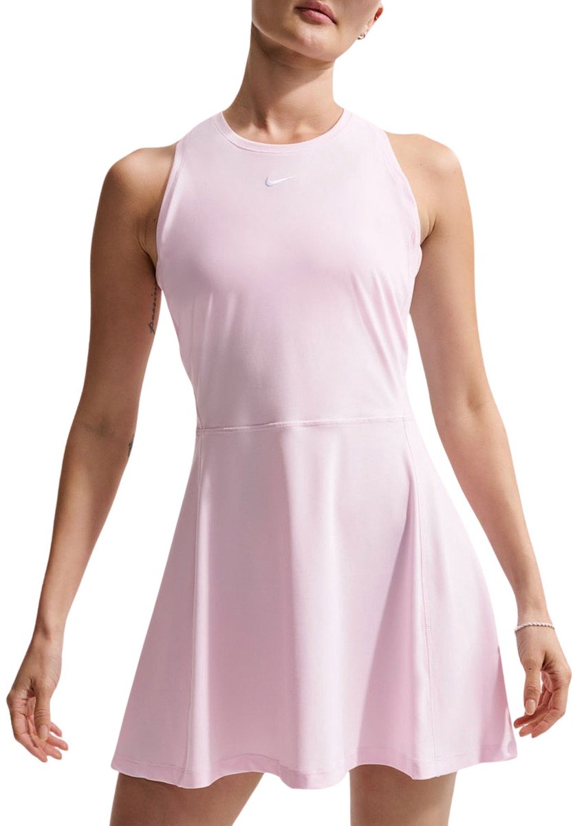 Nike Dri-FIT Victory Tennisjurk Dames Lichtroze