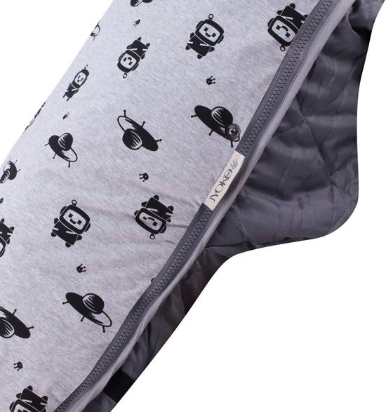 Universele Voetenzak - Kinderwagen Zak - Bescherming Tegen Kou - Hypoallergeen Fleece Materiaal - 42x100 cm - Robot Space van Universele — afbeelding 2