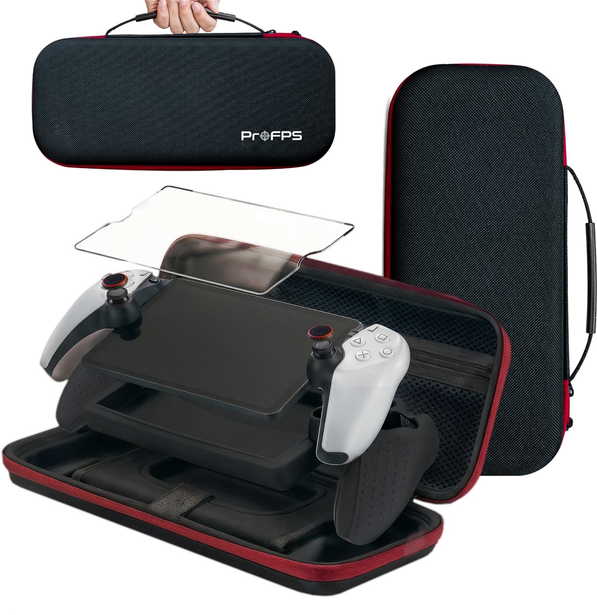 ProFPS Accessoireset voor PS5 PlayStation Portal – Case, Cover, Grips & Screenprotector