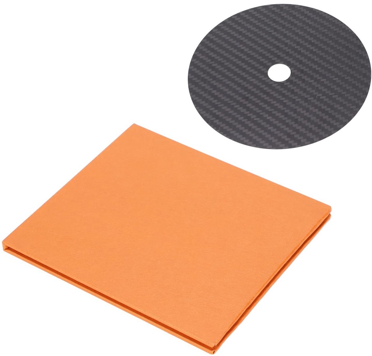 Dailygoods - CD en DVD stabilizer - Verminder vibratie - Verbeter geluidkwaliteit - Carbonfiber ontwerp - Geluidsverbetering - Geschikt voor audioappa...