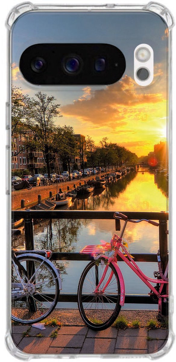 TPU Hoesje Google Pixel 10 Pixel 10 Pro Flexibel Schokbestendig Amsterdamse Grachten