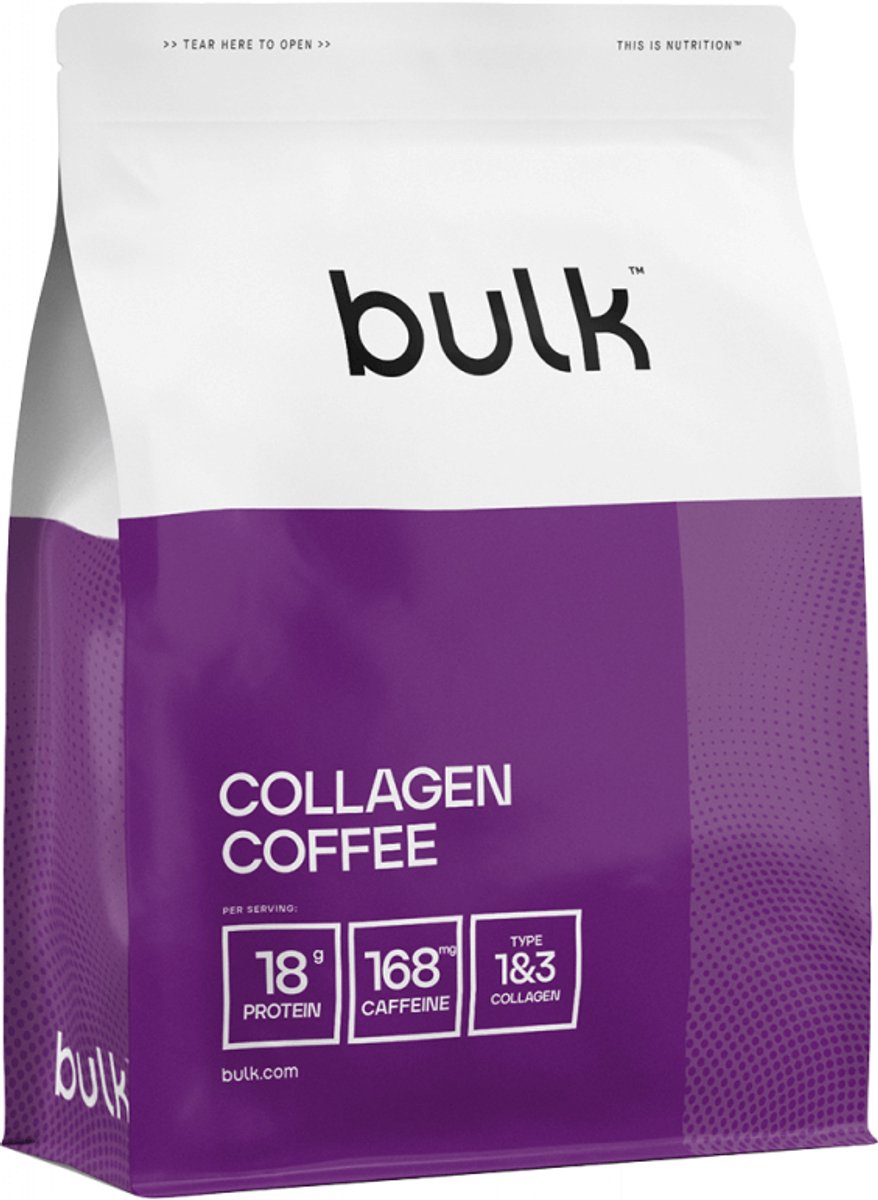 Bulk Collagen Coffee (500g) Vanilla Latte - Functionele voeding - Eiwitrijke voedingsmiddelen