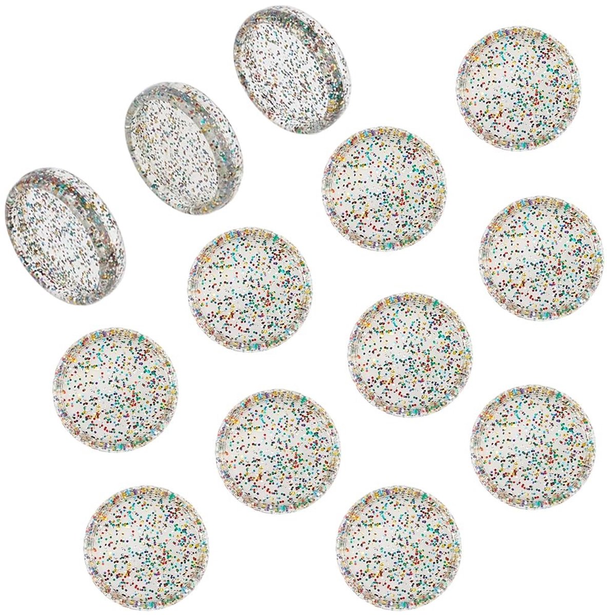 Allecto - Transparante Bindschijven - DIY Klemmen - Perfect voor Notebooks - Glitter Pailletten - Creatieve Scrapbooking - 50 Stuks