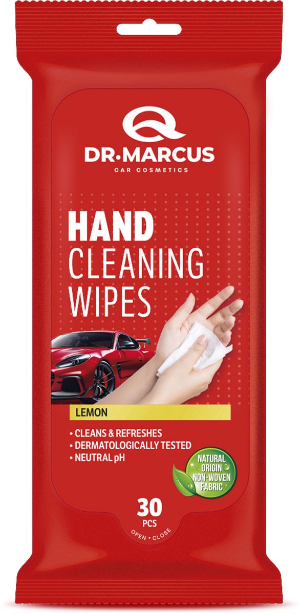 Dr.Marcus Titanium Line Hand Cleaning Wipes - Handreinigingsdoekjes - 30 stuks - Lemon