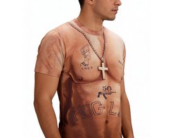 Thug Life Gangster Shirt - Blote Buik - Tattoo - T-shirt
