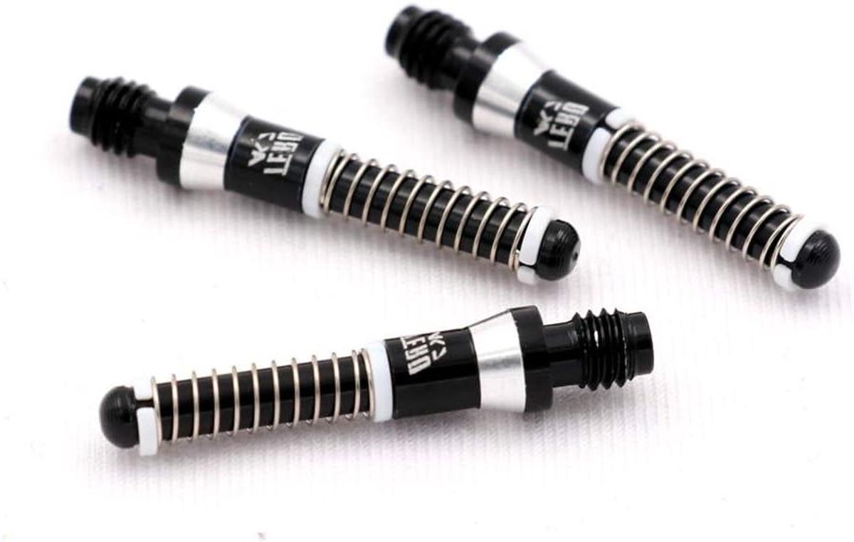 Dart Schachten - Dart Accessoires - Precisie Werpen - Ingebouwde Veer - Lengte 25.2mm - Zwart