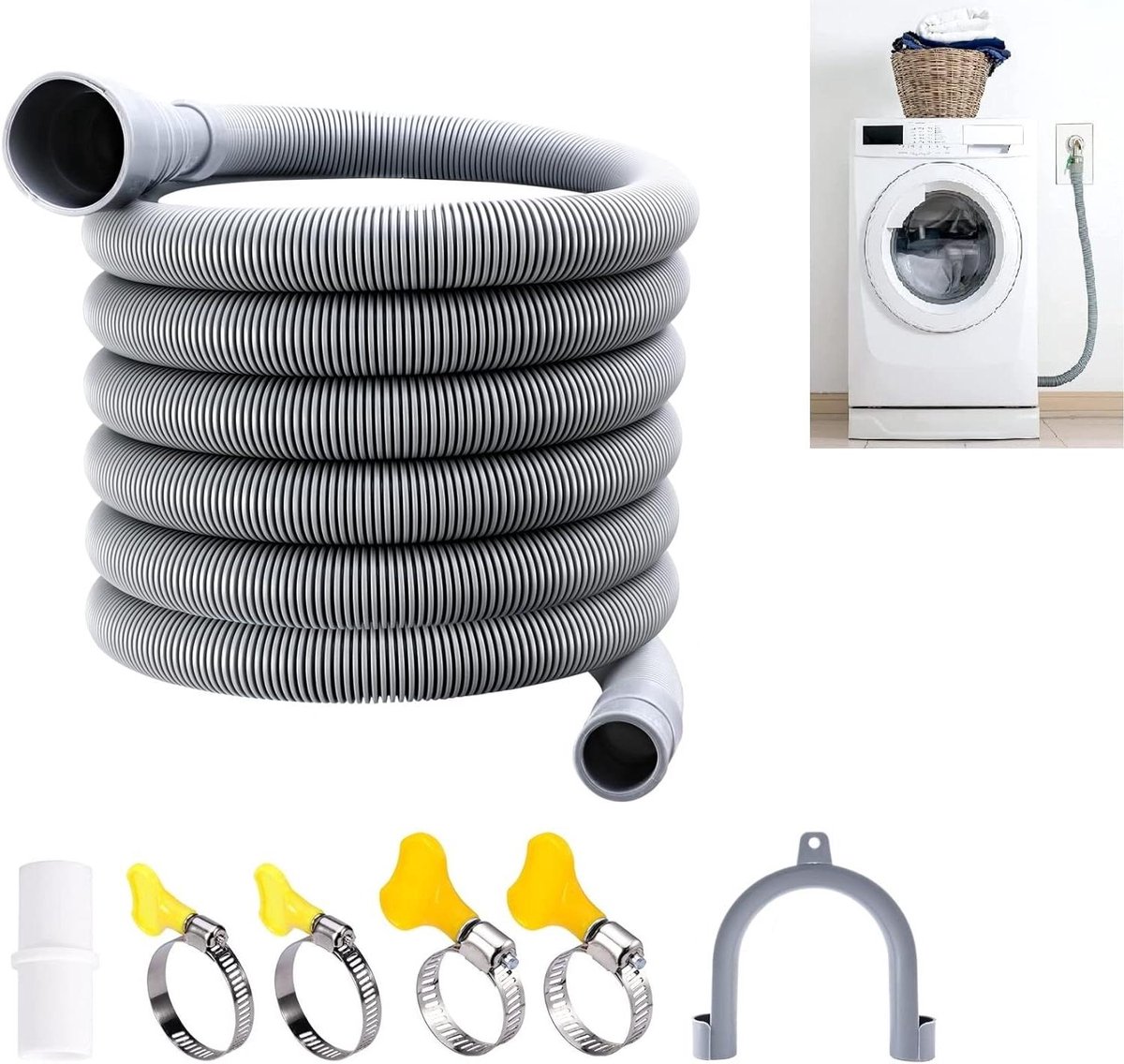 Afvoerslang Wasmachine - Dailygoods- Afvoerslang Ultra-Duurzaam