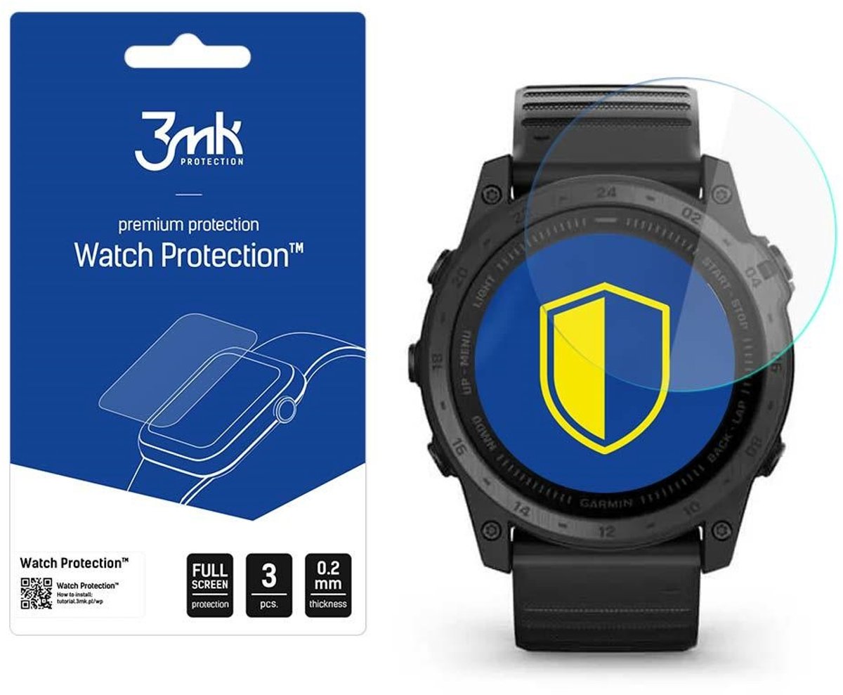 Garmin Tactix 7 - 3mk Watch Protection v. FlexibleGlass Lite