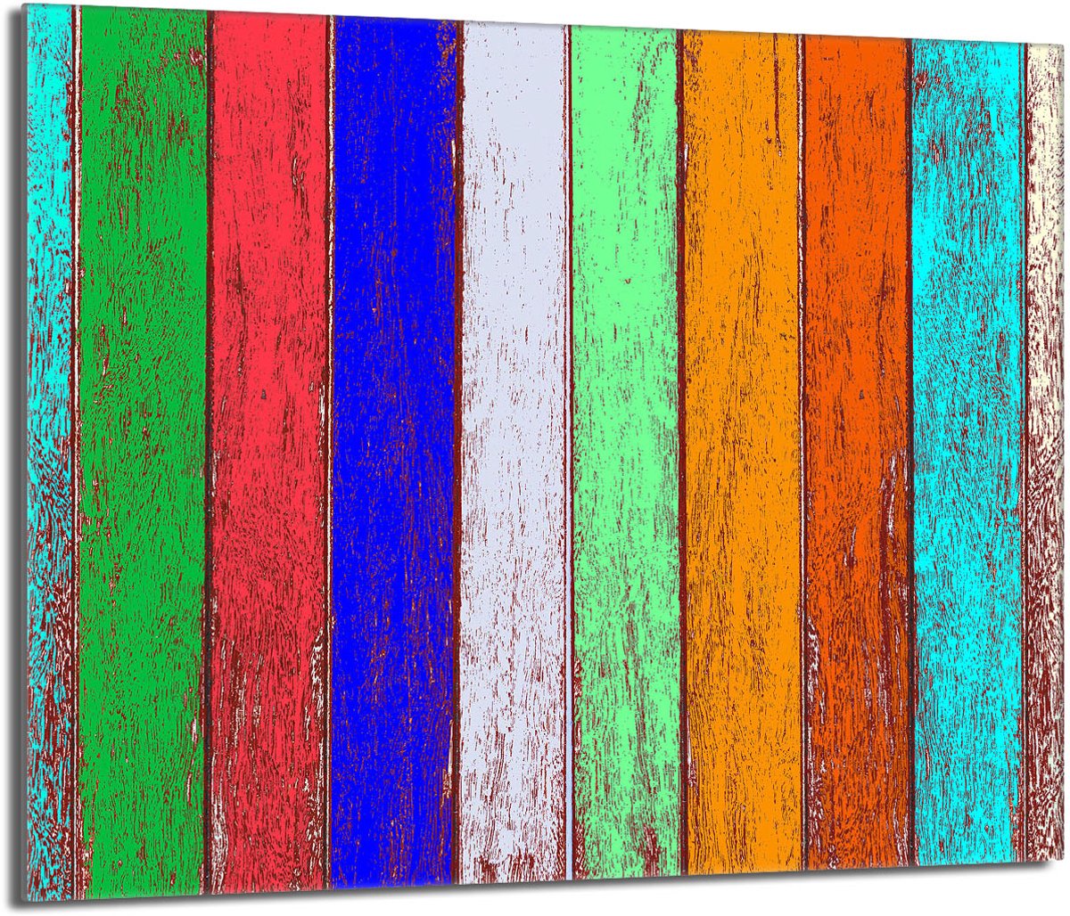 TMK ArtDeko - Snijplank - 60x52 - Kleurvol - Veelkleurig - Glas