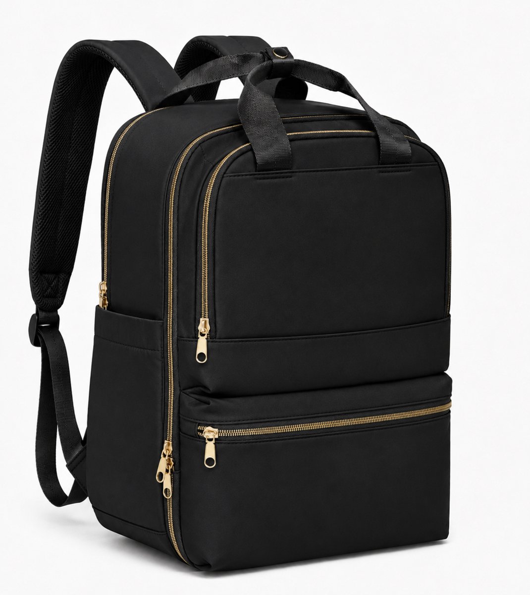 Reistas 24L – Handbagage 40x30x20 – Weekendtas & Sporttas – Cabine Rugzak Zwart/Bronze/Goud