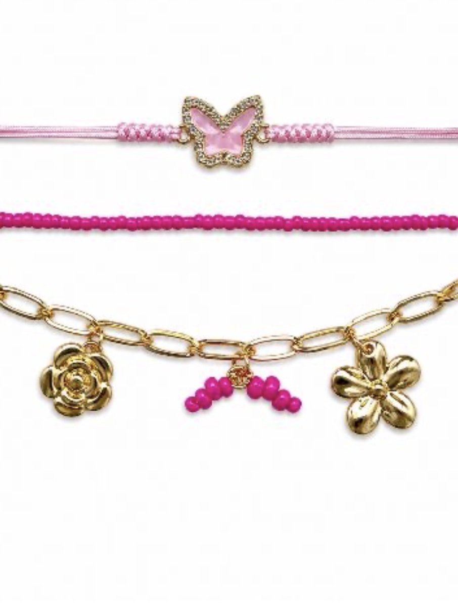 Set van drie armbanden