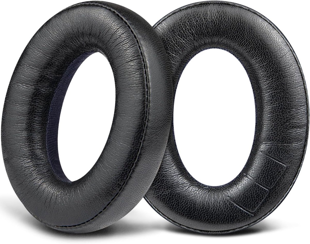 Vervangende Oorkussens voor Parrot Zik 1.0 Draadloze Hoofdtelefoon - Zachte Kunstlederen Earpads met Geheugenfoam voor Comfort en Geluidsisolatie - Zwart