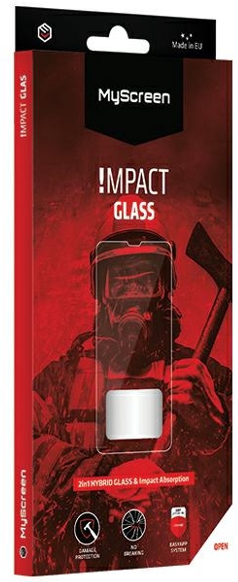 MyScreen Protector - Hybride Glasbescherming - iPhone 13 Pro Max - Antischok - 8H - Zwart