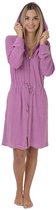 Peignoir zippé sauna - peignoir femme fin - peignoir femme avec fermeture éclair - modèle court avec capuche - sauna - léger - violet - taille XL