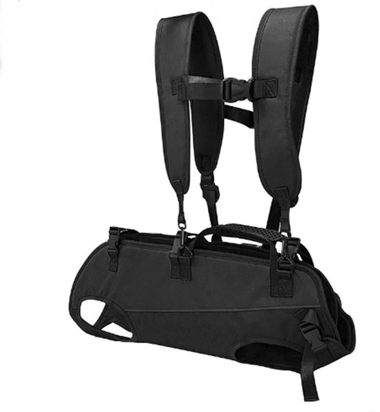 Kraftverdia Sac à Dos pour Chien d'Extérieur – L – Sac de Transport pour Chien Portable et Respirant avec Double Bandoulière et Poignée – Convient aux Chiens de Petite et Moyenne Taille de 8 à 12 kg