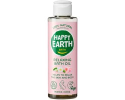 Happy Earth Mama Care Ontspannende Badolie - 100% Natuurlijk - Microplasticvrij - Veilig Tijdens de Zwangerschap - 150 ml