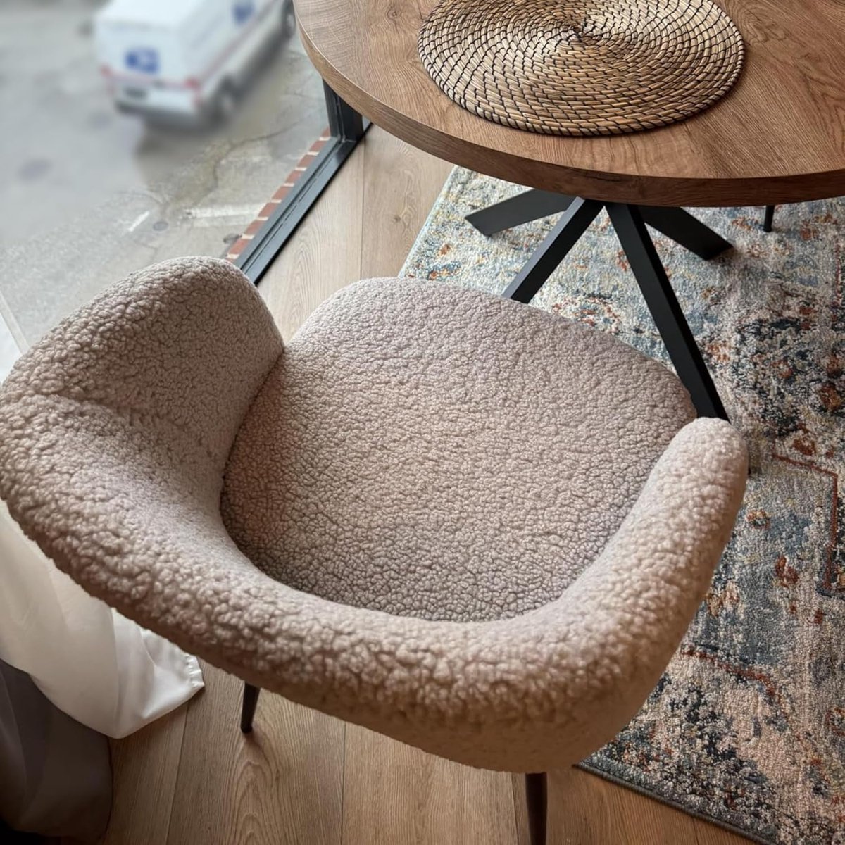 Eetkamerstoelen Set van 4 – Met Armleuningen – Zwart – Industrohome
