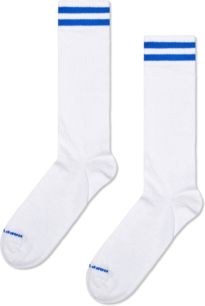 Happy Socks Solid Sneaker Sock - unisex sokken - wit - Unisex - Maat: 36 - 40