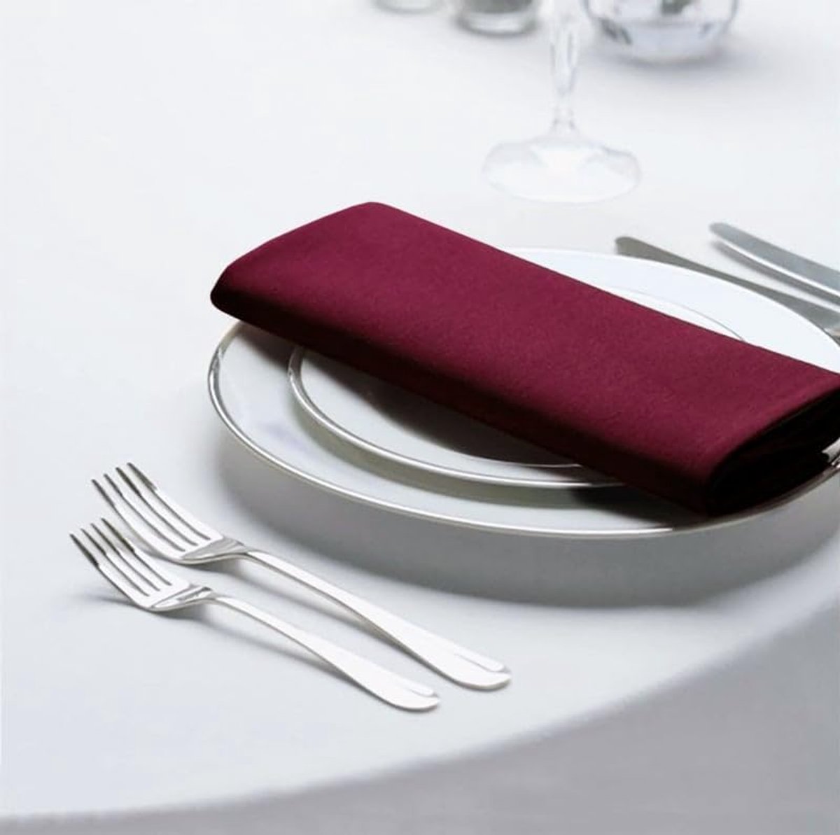 Tafellinnen - Tafelkleed - Eettafel Decoratie - Gemakkelijk te Wassen - 230 cm Rond - Wit