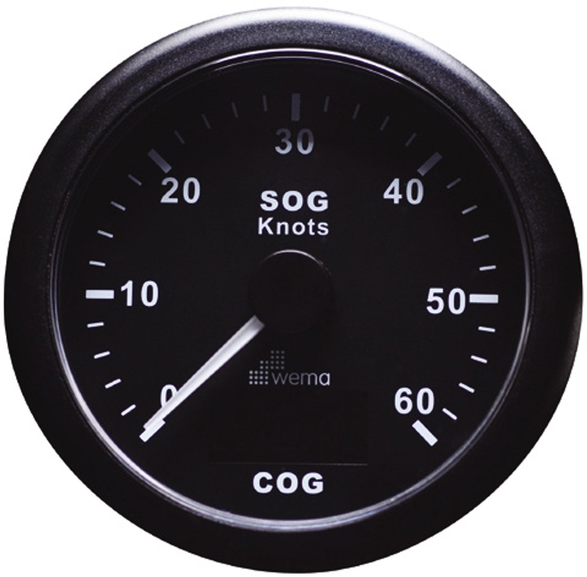 Wema Gps-Log-Kompas - 60 knopen / 110 km/h - Zwart