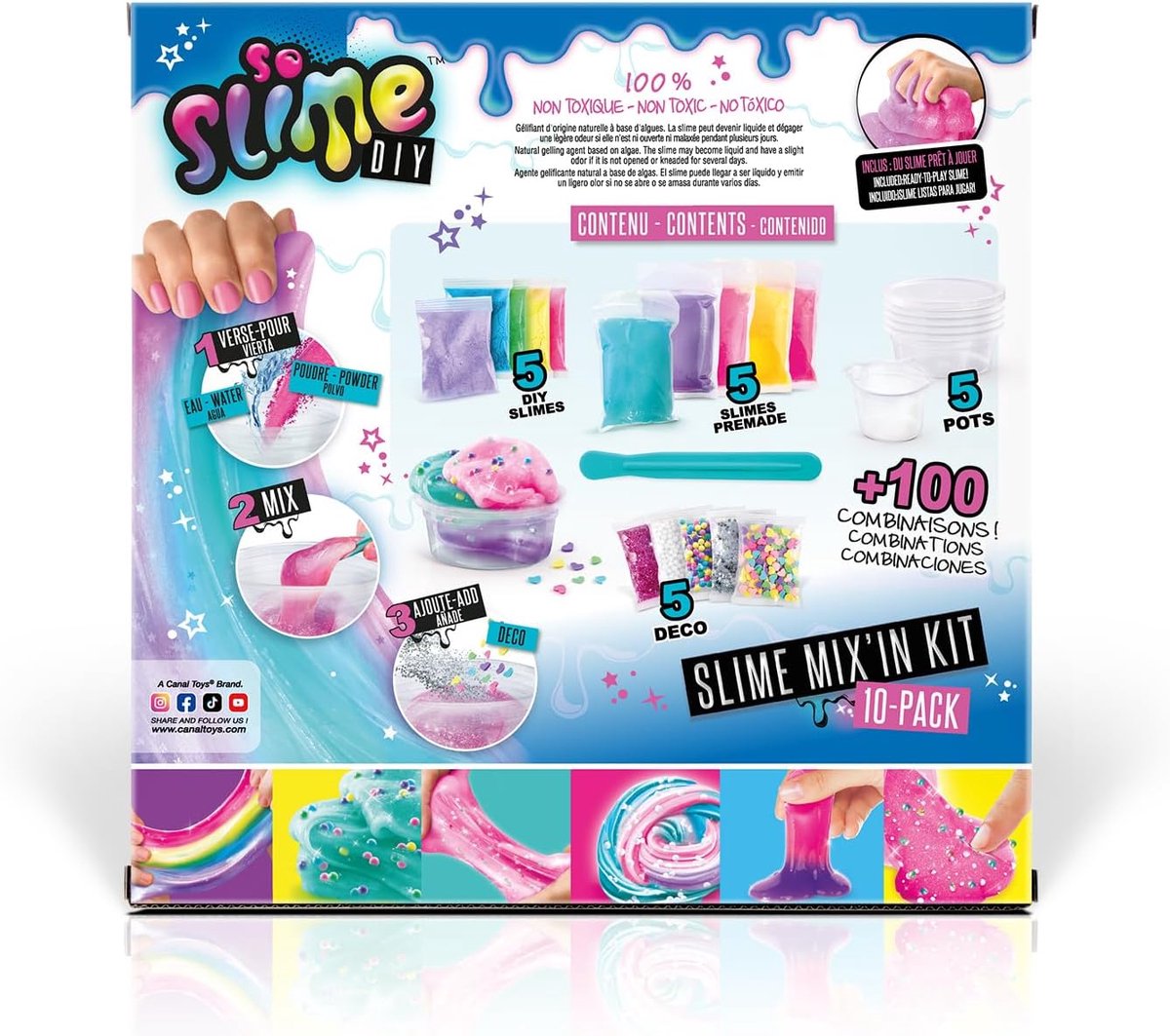 Canal Toys SO SLIME - DIY Slime 10 stuks (184)