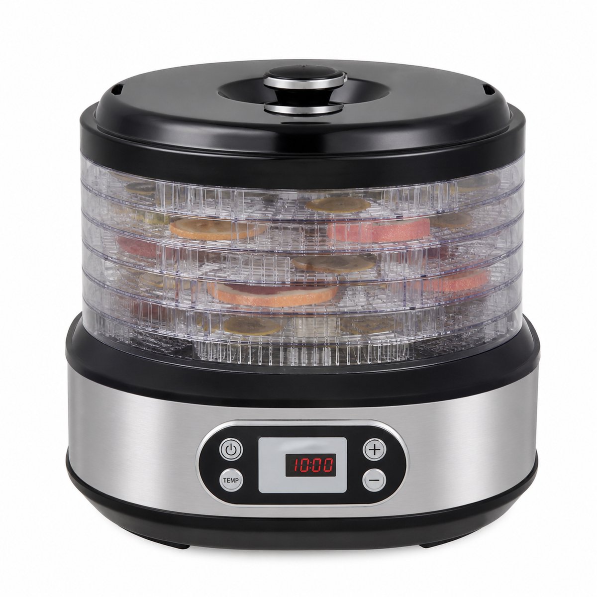 Velmio Voedseldroger Professioneel - Dehydrator - Droogoven - 6 Lades - Incl Timer & Temperatuurregeling - BPA-vrij