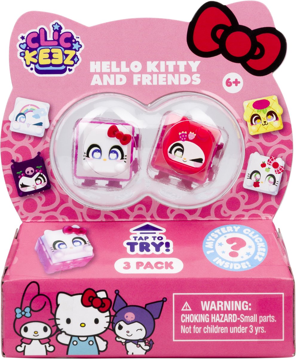 Clickeez Hello Kitty and Friends, 3 stuks