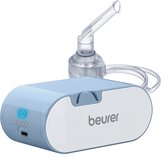 Beurer IH 60 Aerosoltoestel - Vernevelaar - Inhalator voor Volwassenen & Kinderen - Compact, Licht & Oplaadbaar - Stil & Ideaal voor Onderweg - Persluchttechnologie - Incl. Draagtas & Accessoires - Medisch Apparaat - 3 Jaar Garantie