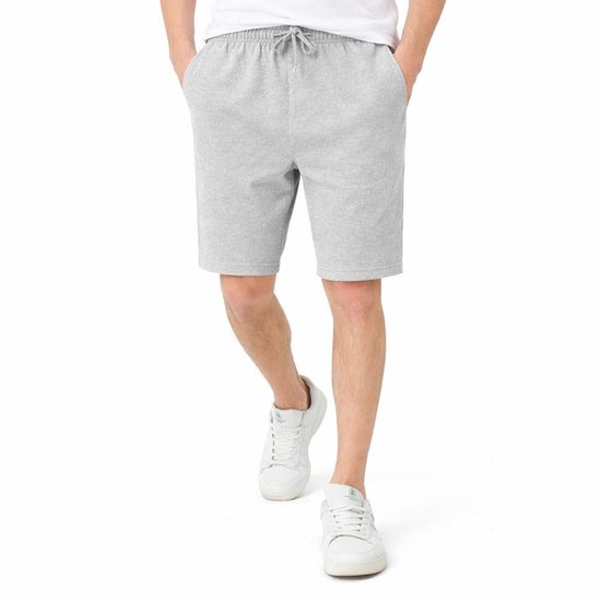 ROSS CAMP short homme - shorts coton - pantalons adultes - short de sport - Gris - S
