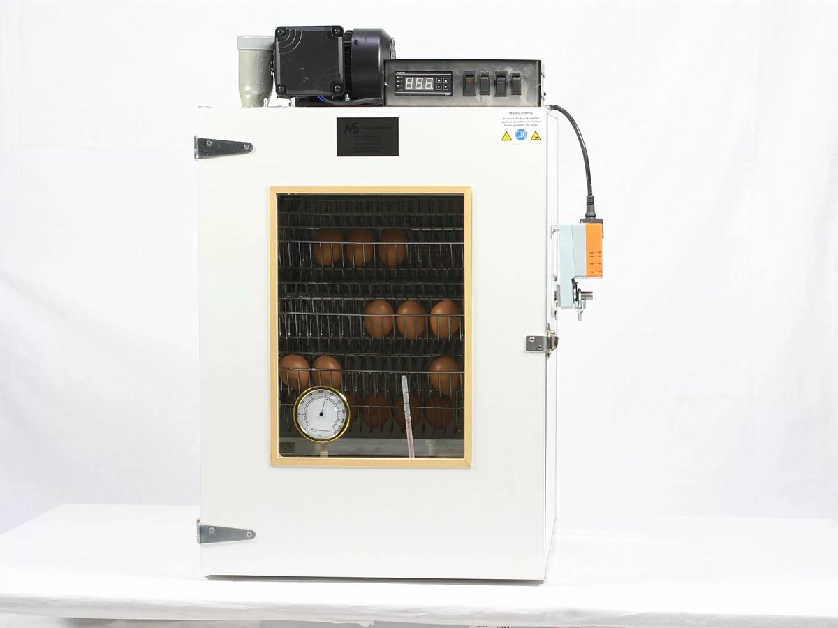 MS Broedmachine MS 90 – Volautomatisch – 120 Kippeneieren – Slaglatten – Geschikt voor Kip, Eend, Duif & Fazant