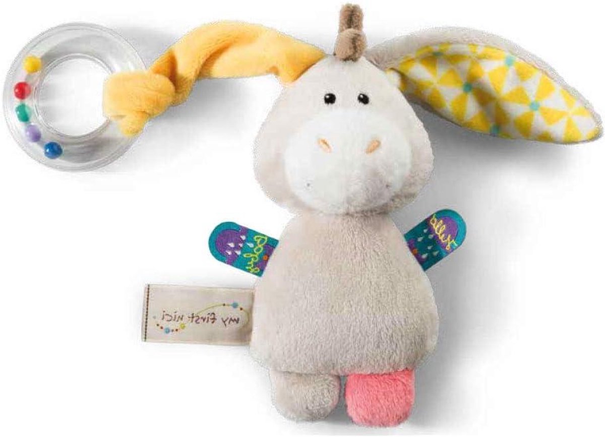 Pluche Ezel - Knuffel Rammelaar - Baby Vermaak - Zachte Pluche - 145 cm - Beige