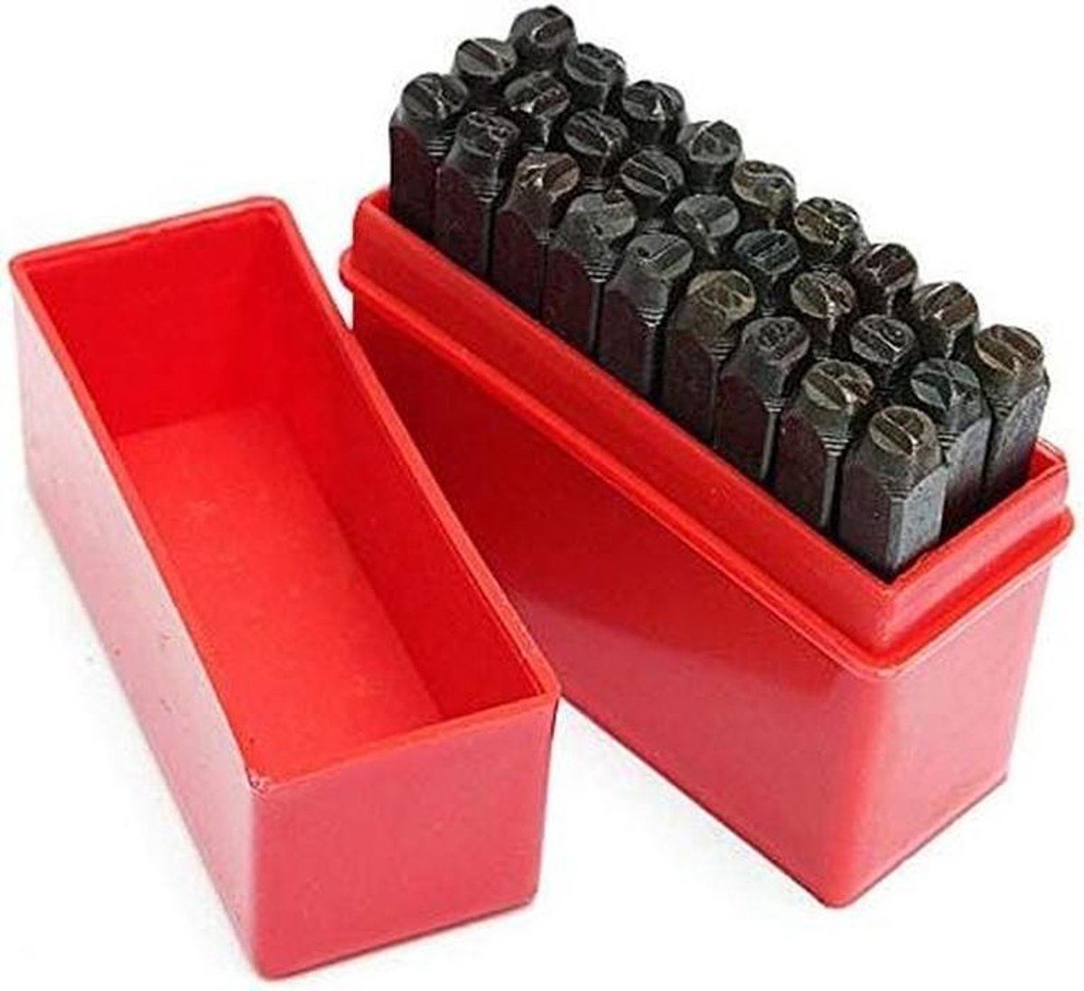 Letter Stempel Set - Alfabet Markering Tool - Metaal Bewerken - Gehard Staal - 3-8mm - Zwart