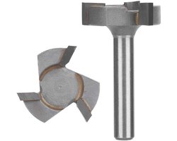 Houtbewerking Freesbit voor CNC Spoilboard, 6mm Schacht, 25.4mm Snijdiameter, T-Type, YG6 Legering, Ideaal voor Hout en Laminaat Bewerking