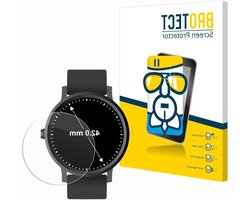 Screen Protector - Schermfolie Beschermglas - Display Beschermen - Hybride Glas 9H - 42 mm Diameter - Duidelijk