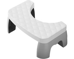 Fysiologisch toilet voetsteun van kunststof voor volwassenen – Ergonomische voetensteun voor een natuurlijke gehurkte houding tegen constipatie