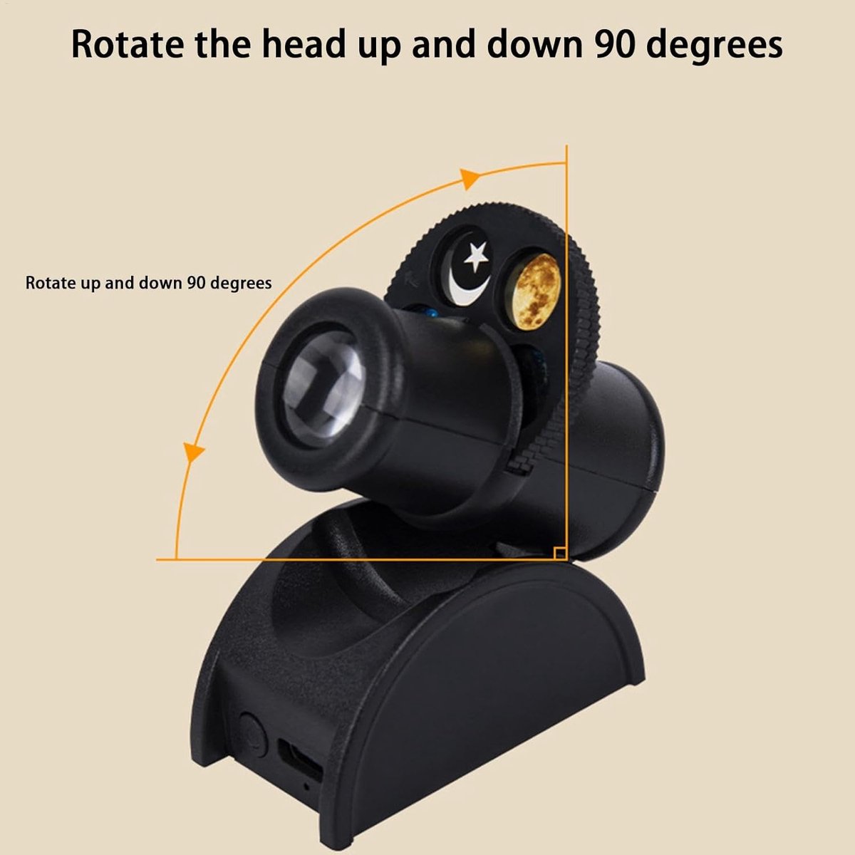 Moon Star Projector - Hoge Precisie kamer Star Projector, Plafondprojectielicht | Oplaadbare ruimteprojector Kamerlicht, Aarde Constellatie Achtergrond Sfeer, Wandlampen Projector voor Binnen – foto 3