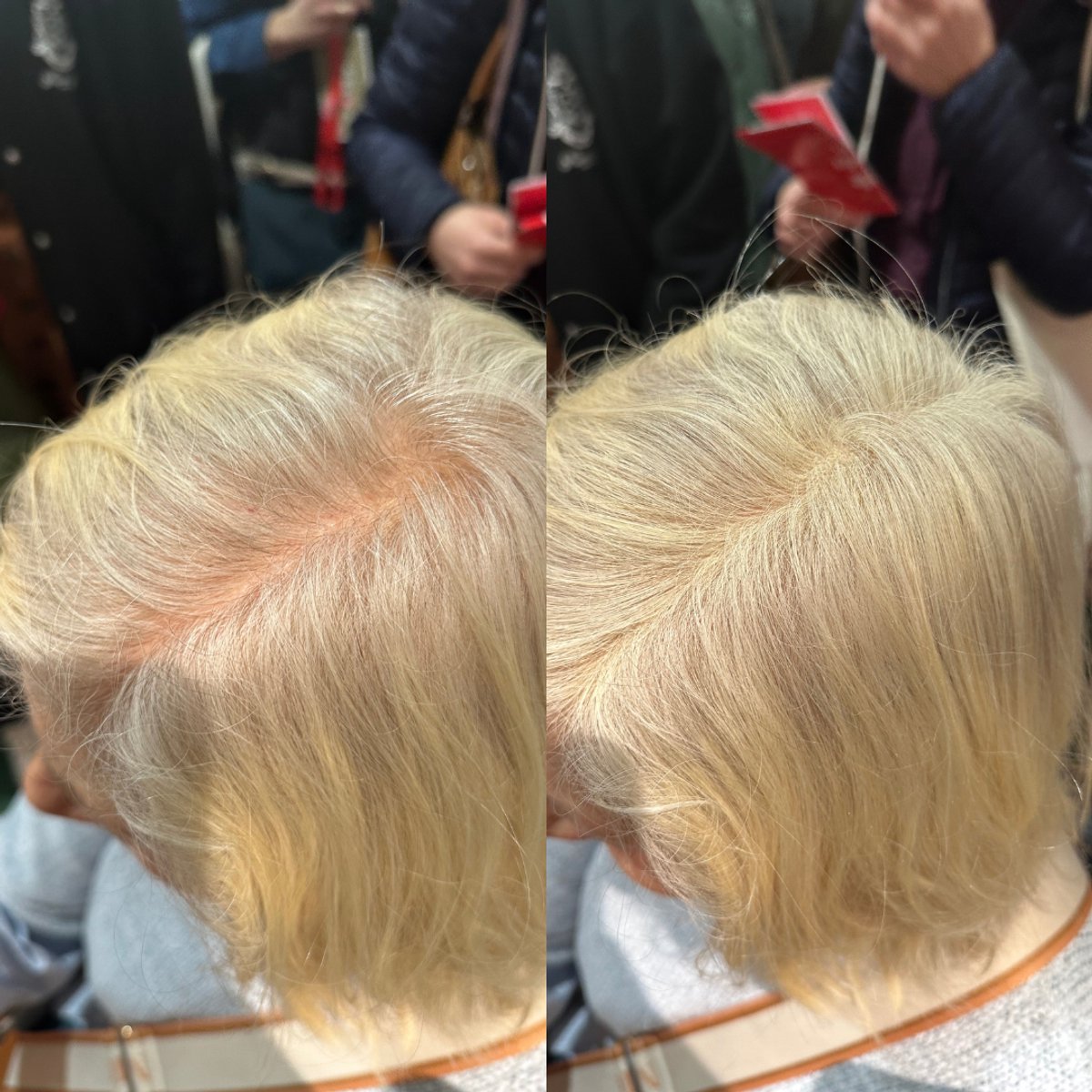 BelleLux - Uitgroei Poeder Lichtblond – Haarmascara & Uitgroei Spray Alternatief – Grijze Uitgroei Verbergen – Waterproof – Dun Haar & Kale Plekken