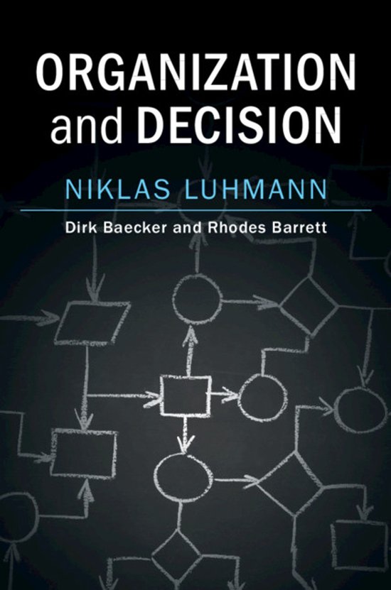 Organization and Decision - cover