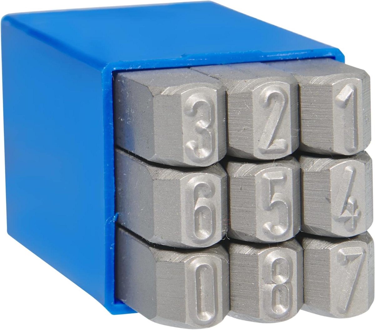 Slagcijferset standaard - Metaalstempels Cijfers - Werkstukken Markeren - Hoge Hardheid Gravure - 10 mm Letterhoogte - Zwart
