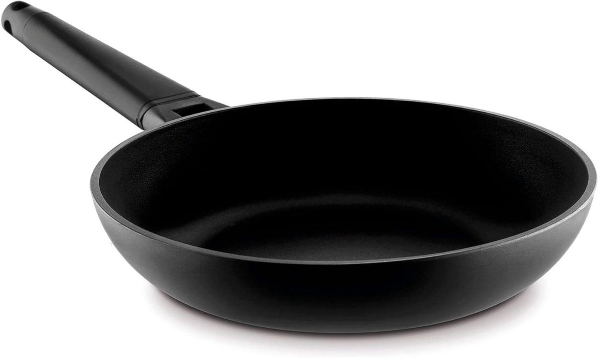 Koekenpan - Koekenpan - Thuis koken - Verwijderbaar handvat - 30 cm - Zwart