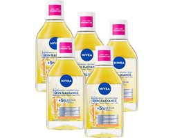 NIVEA Serum-infused Skin Glow Micellair water - Reinigingswater - Cleanser - Make up remover - Voordeelverpakking - 5 x 400 ml