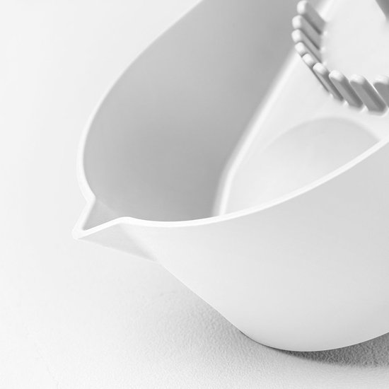 Hand Citruspers - Oblo - Sneeuw Wit - L 22 x B 14 x H 13 cm - Polypropyleen van B+ Design — afbeelding 4