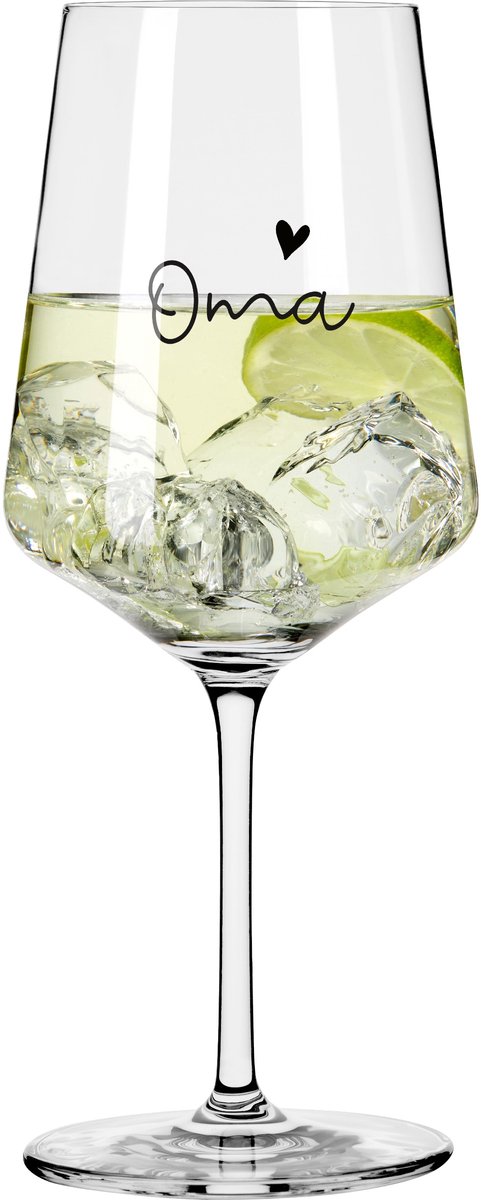 Ritzenhoff Cocktailglas - Oma - Kristalglas - 544 ml - Voor Gin-Tonic, Aperol Spritz, Wijn en Meer - Geschikt voor de Vaatwasser - Verjaardag Cadeau Oma, Moeder - Origineel Moederdag Cadeau - Made in Germany